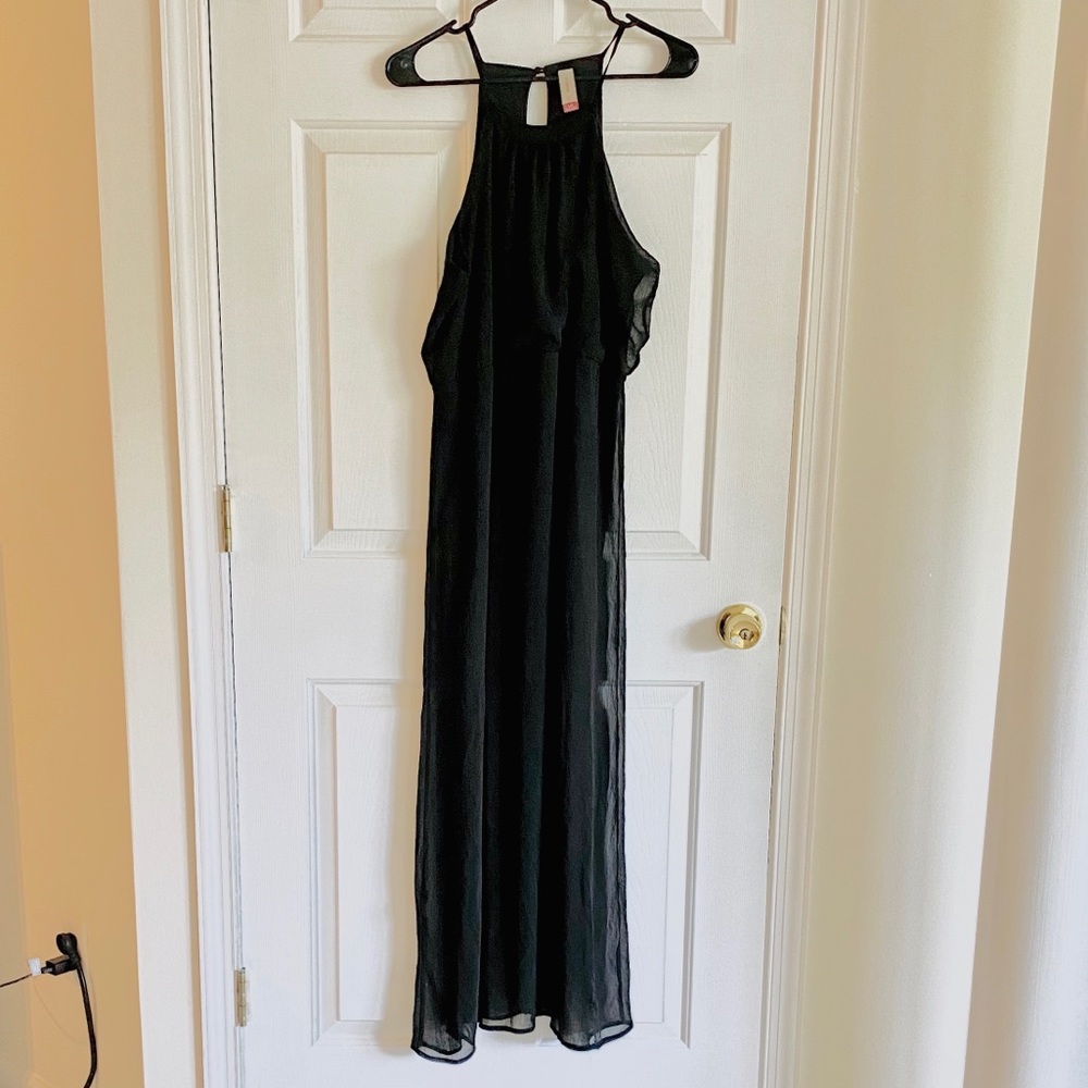 Black maxi dress